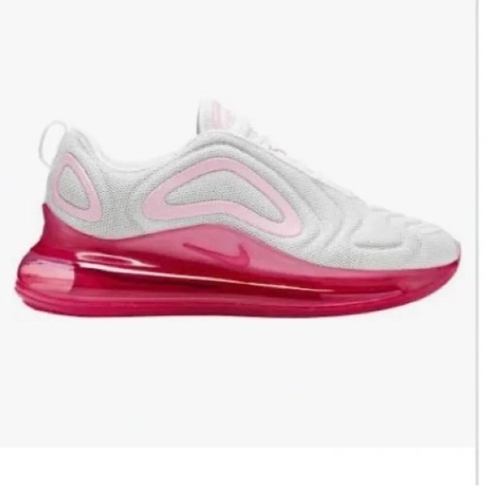 Nike Women's Air Max 720 White Light Pink Pink Athletic Shoes